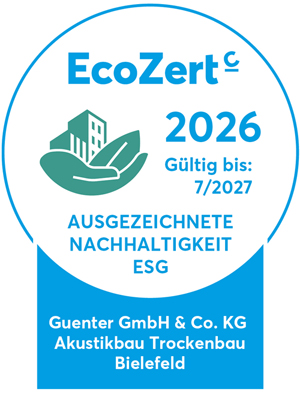 Nachhaltigkeitsauszeichnung von EcoZert 